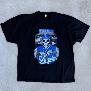 TS Tee Styled True Blue LA Graphic Men's Black Tee (3XL)